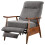Living And Home Manual Recliner Armchair, Grey 2