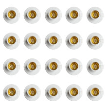 Pack Of 20pcs E27 Screw Lamp Holder Adapters Light Bulb Socket Holders White