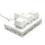 USB 4 Key Keypad One-Handed Mechanical Gaming Keyboard Programming Keypad Silver axis 1
