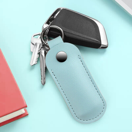 Small Portable Storage Carrying Case For USB Flash Drive Safe Keychain Water blue