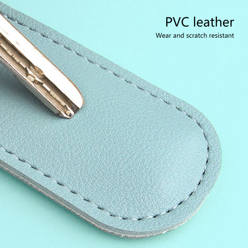 Microfiber Leather USB Flash Drive Holder Secure Protective Case With Keychain Lake green