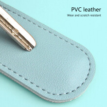 USB Flash Drive Case Microfiber Leather Dust Protective Cover Metal Snap Closure Navy blue