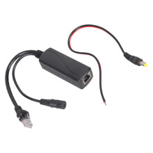 Gigabit PoE Splitter 0.36A DC5.5x2.1mm Connectors 52V/48V PoE to DC9V-24V Output 52V