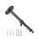 Secure Small Projector Bracket Wall Or Ceiling Mount Holder, Telescopic 35 to 50c 1