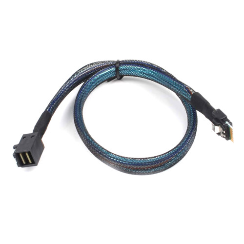 Durability Slimline SFF8654 to SFF8643 Cable for Workstations and Servers 50cm