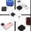 Pack of 1/2/4 Retractable Remote Control cwith Adjustable Leashes for TV 1 3