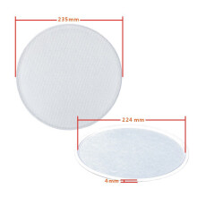 Car Ceiling Speakers Protective Cover Grill Mesh Cover Enclosure Net 6.5 inch white scree