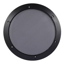 12" Car Speakers Grilles Metal Mesh Protections Covers for Subwoofer Black circle black n