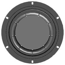 Rubber Iron Bass Diaphragm Loudspeaker Accessoy Bass Diaphragm for Audiophiles 6.5 inches