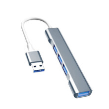 USB C HUB 4 in 1 USB C/USB Adapter Docking Station with 3xUSB2.0+1xUSB3.0 Grey usb to 4usb