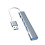 USB C HUB 4 in 1 USB C/USB Adapter Docking Station with 3xUSB2.0+1xUSB3.0 Grey usb to 4usb 1