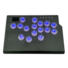 Leverless Controller Arcade Stick with Light Function Arcade Stick Transparent keycaps
