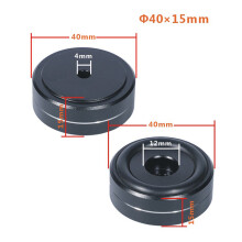 Aluminum Feet Pad Shock Absorbing Vibration Proof Pad for Auditory Amplifier Black 40X15mm
