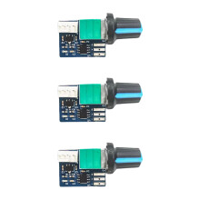 12V Single Channel Fan Controller Speed Adjuster for Computers 4Pin Quiet 3PCS