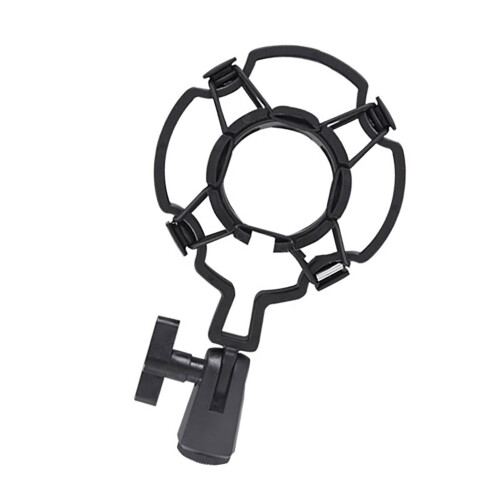 Adjustable 360 Degree Microphones Shock Mount Holder for Reducing Vibration Noise
