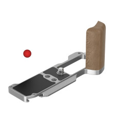 Ergonomic Wood Camera Handle Grip For XM5 for Enhances Grips Easy Battery Access Silver