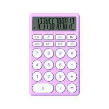 12 Digits Calculator for Mathematics Scientific Calculator Colorful for Educatio Purple