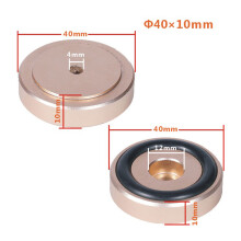 Aluminum Isolation Feet Pad Shock Absorbing Amplifier Stabilizer for Auditory Gold 40X10mm