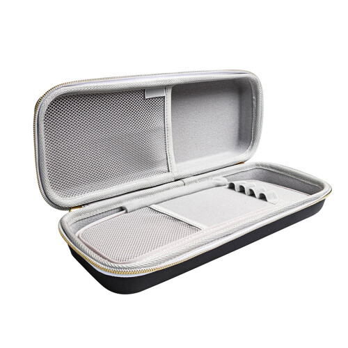 Stethoscope Case Bag With Double Zippers & Removable Wriststrap for Nursing Tool Black