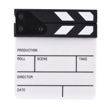 Mini Acrylic Clapper Board Film Movie Clapperboard for Creative Video Projects