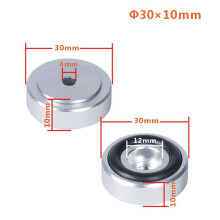 Isolation Feet Pad Aluminum Slip Resistant Auditory Amplifier Foot for Silver 30X10mm