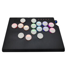 Fight Stick for Arcade Stick with Function Leverless Arcade Stick Pure white keycaps