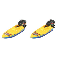 2X Giocattolo A Carica per Bambini, Barca A Motore, Giocattolo da Bagno,Giocattolo da Doccia, Galleggiante In Acqua, Giocattolo Classico A Orologeria