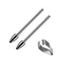 AntiScratch Stylus Replacement Tips for Tab S23 NOTE10 20 High Sensitivity 2 nibs 1 clip