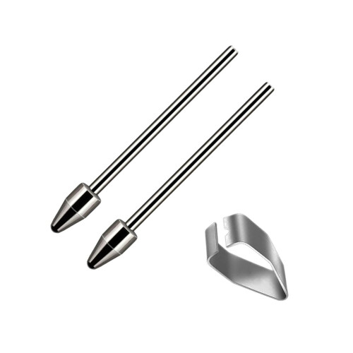 AntiScratch Stylus Replacement Tips for Tab S23 NOTE10 20 High Sensitivity 2 nibs 1 clip