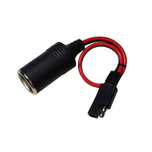 Weatherproof SAE to Vehicle Charger SAE Cigarettes Lighter for Portable Battery 0.3 meters