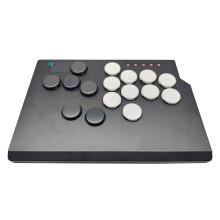 Fight Stick for PC Replacement Leverless Controller Arcade Stick cool black white
