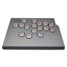 Leverless Controller Arcade Stick with Light Function Arcade Stick gray keycaps