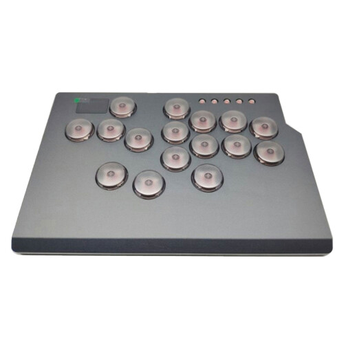 Leverless Controller Arcade Stick with Light Function Arcade Stick gray keycaps