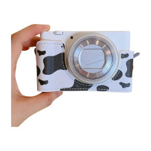 Precise PU Leather Case Half Camera Shell for ZV1 Digital Camera Lightweight Cow pattern