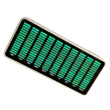 AK1016 VU Meter Pickup Rhythm Light Amplifiers Atmosphere Lamp Board for Car Emerald green