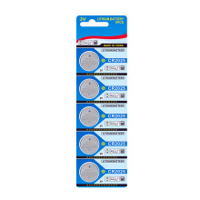 CR2025 High Energy Density Lithium Batteries Button Cell For Watches Toy 5 capsules