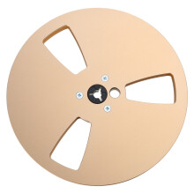 7inch 3 Holes Aluminum Empty Reel Takeup Reel for Reel to Reel Tape Recording Gold
