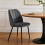 AINPECCA (Grey, 2PCS)  Velvet Dining Chairs Padded seat 8