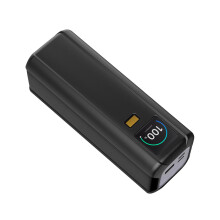 Silicone Travel Carrying Case for Power Banks 212W 25000mAh Storage Bag Black