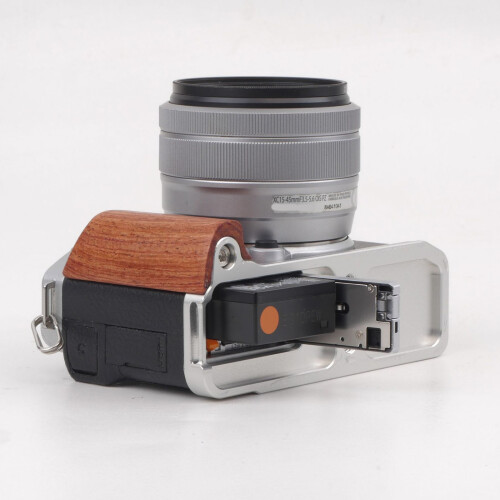 Wood Handle Camera Quick Release Hand Grip For XM5 Camera Photography Black 1