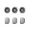 2pcs Acoustics Silicone Eartips for Buds 3Pro,Ear Plug Stay Put Design Earplug white small 1