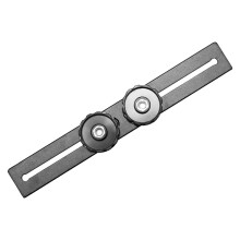 Double Flash Brackets 1/4in Screw Tripod Mount Bracket for DSLR Camera LED Light