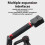 Ergonomic Handle Grip With 1/4Inch 3/8Inch Mounting Hole Quick Release Handlebar Black 6