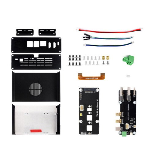 Metal Case with Integrated PCIE Expansion Board Optional For RPi 5 Easy Type A