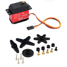 High Torques 25KG Metal Gear Digitals Servo Motor for Models and Robotics