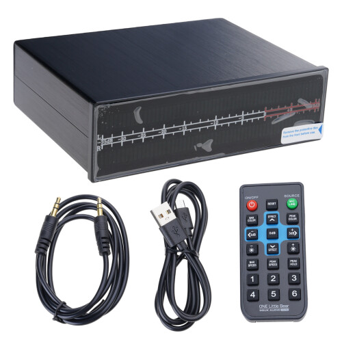 2 Channel Music Rhythm Visualizer, 20~20Khz Auditory Spectrum Analyzer 2x56bit