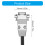 DB9 RS232 Serial Extension Cable Wire 9Pin Crossover Data Cord 20m female to female 4