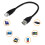 Fast Speed Data Transfer Adapter Cable Firewire 6Pin to USB for Digital Equipment 20cm 2