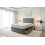 (Small Single, Grey) Athens Plush Bed Set With Mattress, 2 Drawers Same Side & 24"Headboard 1