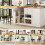(White, MDF) 2-Drawer Sideboard with Snack Rack 1